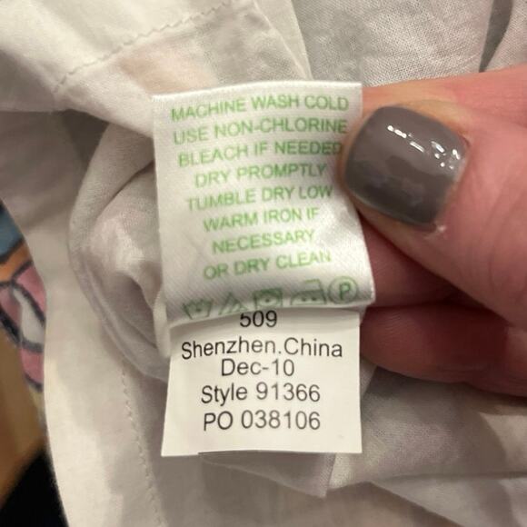 Lilly Pulitzer Shauna tunic bright navy 
Optical confusion novelty size 6 - Picture 6 of 7